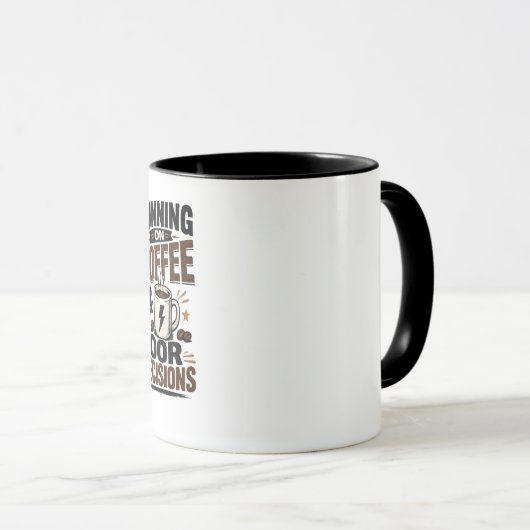 Running on Coffee & Poor Decisions マグカップ (正面右)