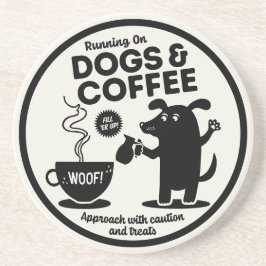 Running on Dogs and Coffee  コースター