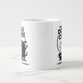 Running on Dogs and Coffee ジャンボコーヒーマグカップ