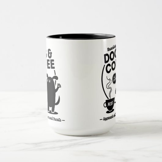 Running on Dogs and Coffee 15 oz. Combo マグカップ (中央)