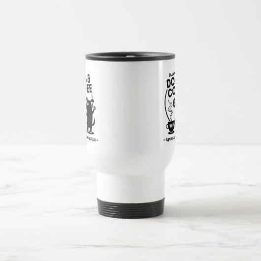 Running on Dogs and Coffee Travel Mug トラベルマグ (中央)