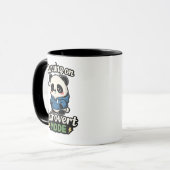 Running on Introvert Mode Panda マグカップ (正面左)