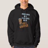 Running on ms rachel and iced coffee パーカ (正面)