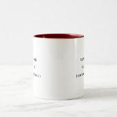 Running On Sunshine Happy Humor Two-Tone Mug ツートーンマグカップ (中央)