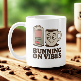 Running on Vibes | Existential Mood with Caffeine  コーヒーマグカップ