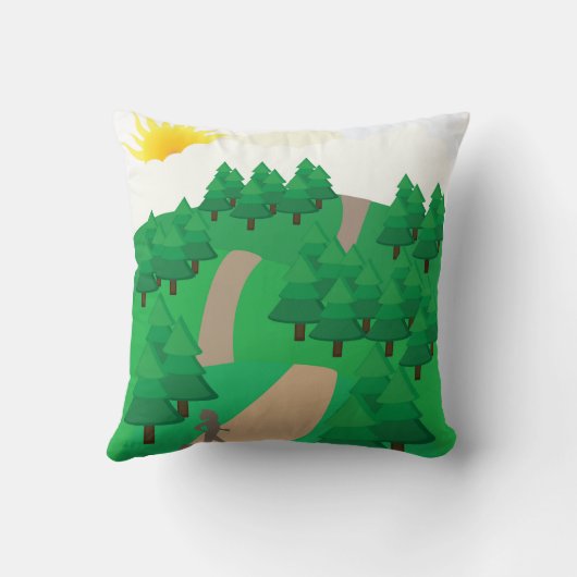 Running Outdoors クッション (裏面)