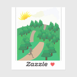 Running Outdoors シール