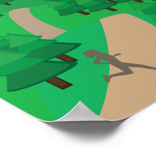 Running Outdoors ポスター (角)