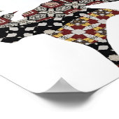 Running Rabbit Poster ポスター (角)