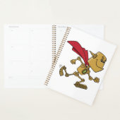 Running Robot Superhero Cartoon Character プランナー手帳 (ディスプレー)