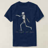 Running skeleton tシャツ (デザイン正面)