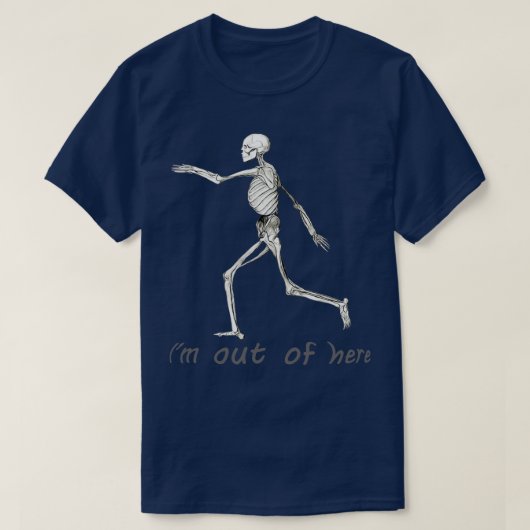 Running skeleton tシャツ (デザイン正面)