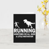 Running Sometimes We All Need A Little Motivation カード (黄色い花)