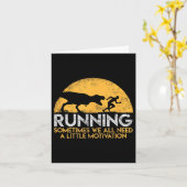 Running Sometimes We All Need A Little Motivation  カード (黄色い花)