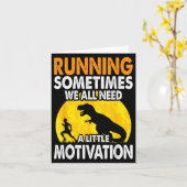 Running Sometimes We All Need A Little Motivation  カード (黄色い花)