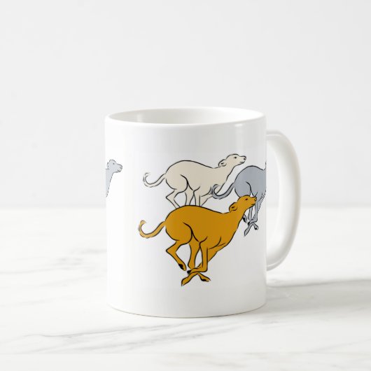 Running three コーヒーマグカップ (正面右)