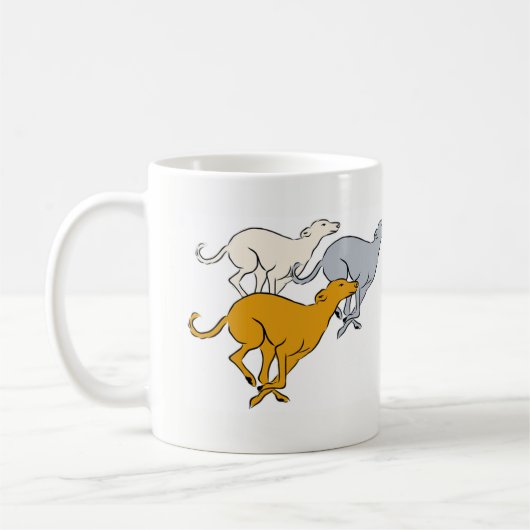 Running three コーヒーマグカップ (左)