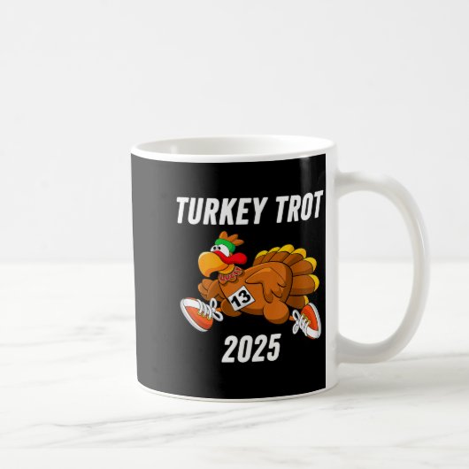 Running Turkey Trot Thanksgiving 2025 For Boys Gir コーヒーマグカップ (右)