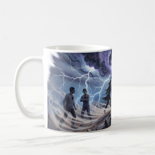 Running Up That Hill — 嵐と稲妻の衝動 M コーヒーマグカップ (左)