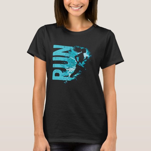 Running Walking  Runner Girls Women  1 Tシャツ (正面)