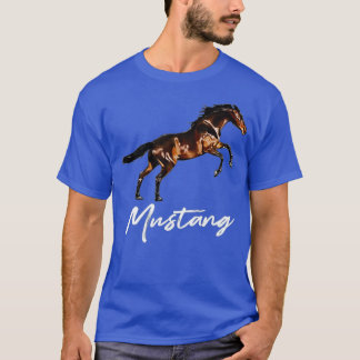Running Wild Mustang Horse breed Equestrian Lover Tシャツ