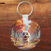 Running Wild: The Forest Cat Tote, wild spirit キーホルダー (裏面)