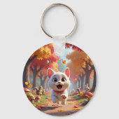 Running Wild: The Forest Cat Tote, wild spirit キーホルダー (裏面)