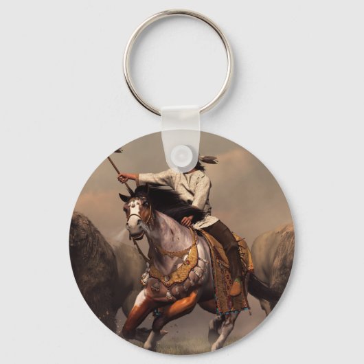 Running With Buffalo キーホルダー (正面)