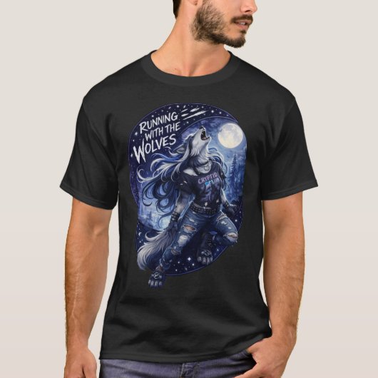 Running With The Wolves Tシャツ (正面)