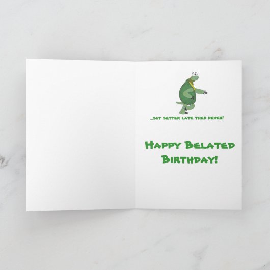 RunningTurtle関連誕生日カード カード (内部)