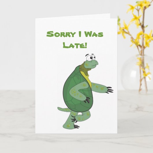 RunningTurtle関連誕生日カード カード (黄色い花)