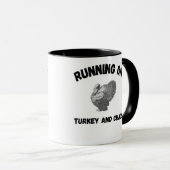Runny on Turkey and Chaos Funny Thanksgiving mug マグカップ (正面右)