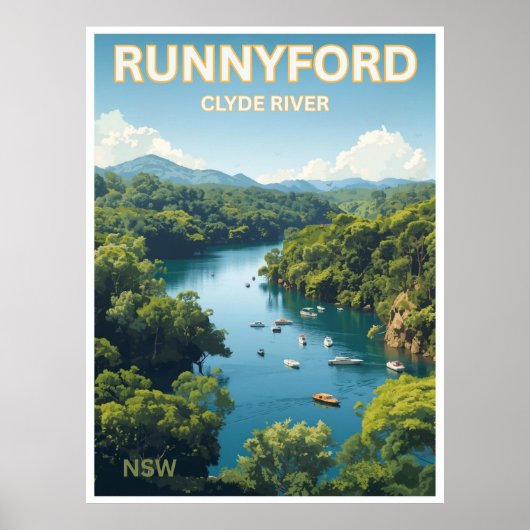 Runnyford, Clyde River, NSW ポスター (正面)