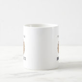 Runs on Coffee and Frenchie Chaos Funny Dog Design コーヒーマグカップ (中央)