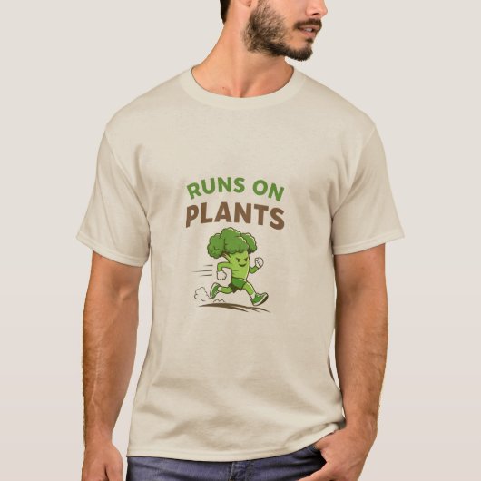 Runs on Plants Tシャツ (正面)