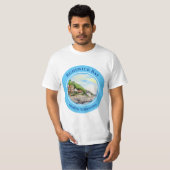 Runswick Bay North Yorkshire，イングランドの水彩画 Tシャツ (正面フル)