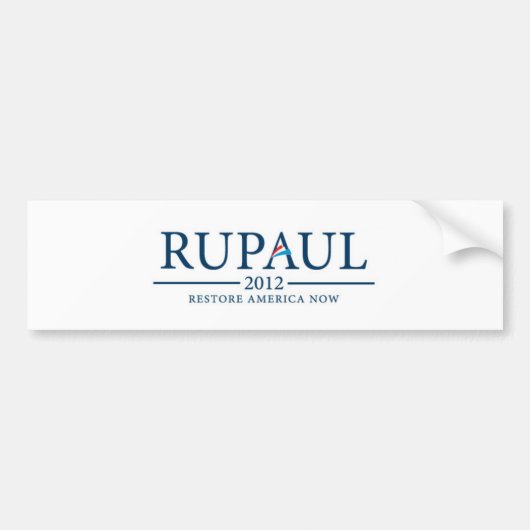 RuPaul 2012年 バンパーステッカー (正面)