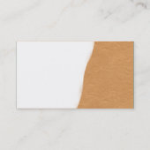 Rupt – オ遠くにレンジラフ紙テクスチャ 名刺 (裏面)