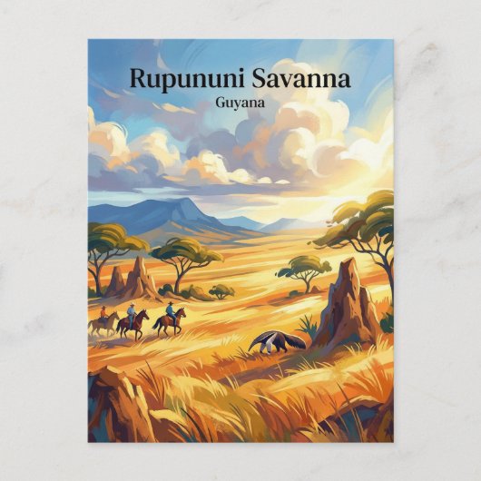 Rupununi Savanna Guyana ポストカード (正面)