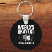 Rural Carrier Art For Men Women Postal Worker Rura キーホルダー (正面)
