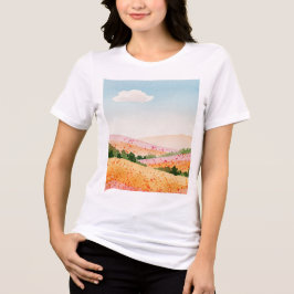 Rural landscape トライブレンドTシャツ