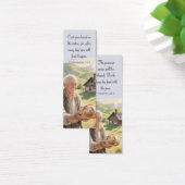 Rural landscape bookmark with motivating Bible (デスク)