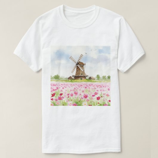 Rural landscape tシャツ (デザイン正面)