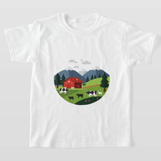 Rural landscape tシャツ (レイダウン)