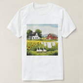 Rural landscape tシャツ (デザイン正面)