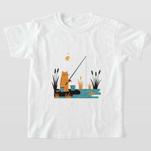 Rural landscape with a field of flowers tシャツ (レイダウン)