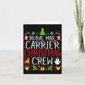 Rural Mail Carrier Christmas Crew Matching Xmas Ma カード (正面)