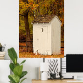 Rural - Outhouse – ときに自然が電話する ポスター (ホームオフィス)