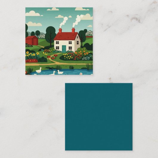 Rural town スクエア名刺 (正面/裏面)