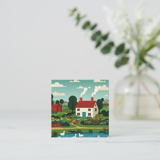 Rural town スクエア名刺 (スタンド正面)